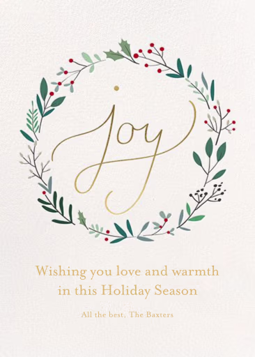 Happy Holly - Holiday Card by Little Cube