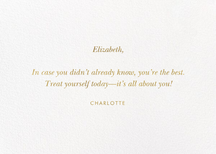 Mérida Birthday - Birthday Card by Rifle Paper Co. - Back