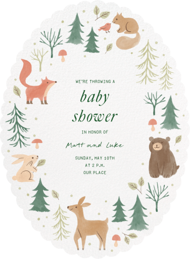 Fall Critters - Baby Shower Invitation by Paperless Post