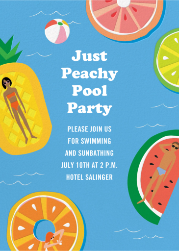 Fruit Floats - Summer Party Invitation by Cheree Berry Paper & Design