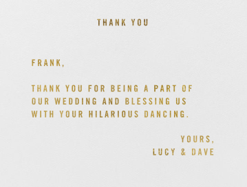 Thank You (Stationery) - Thank You Card by Paperless Post