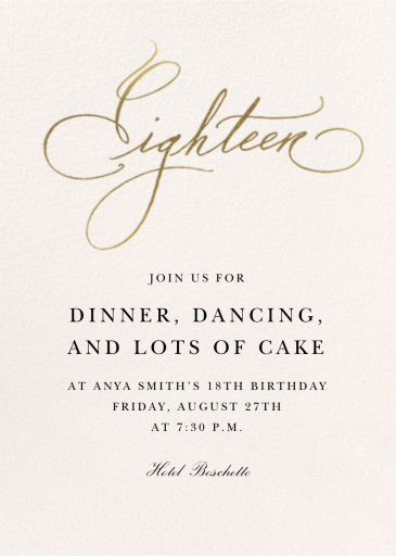 Milestone Manuscript - Birthday Invitation by Stephanie Fishwick