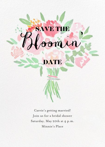 Save the Bloomin' Date - Invitation by Crate & Barrel