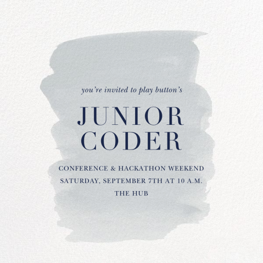 Basic Brushstroke - Conference Invitation by Sugar Paper