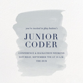 Basic Brushstroke - Conference Invitation by Sugar Paper