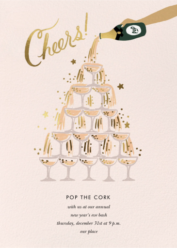 Champagne Tower - Bridal Shower Invitation by Rifle Paper Co.