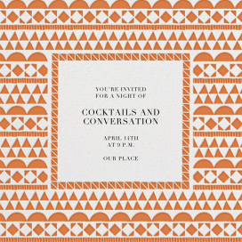 Geometric Border by Paperless Post