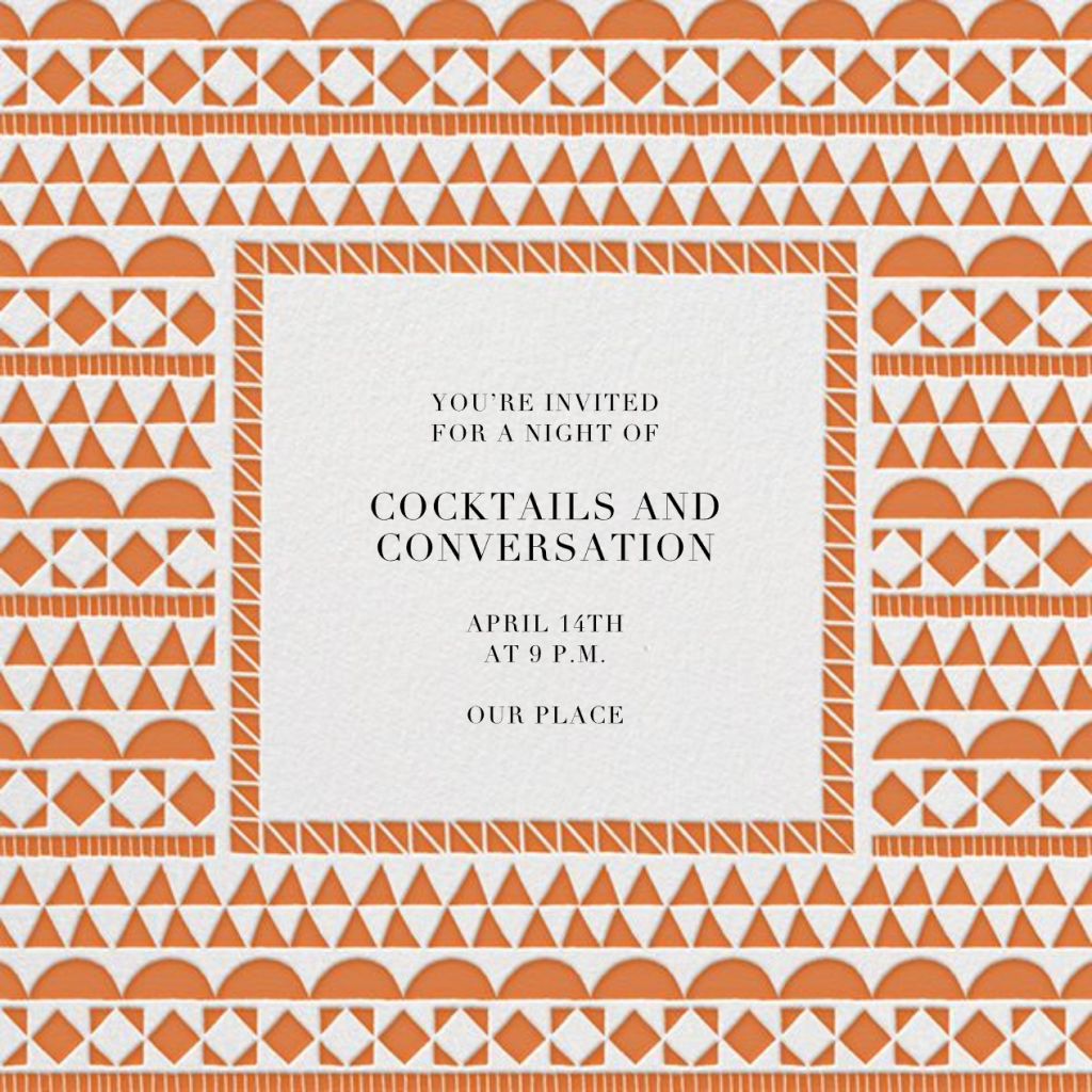 Geometric Border Invitation