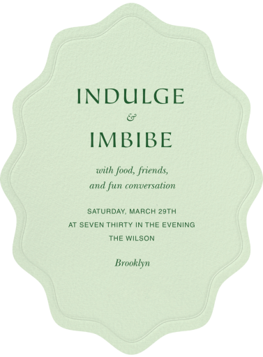 Embossed Cutout - Dinner Party Invitation by Paperless Post