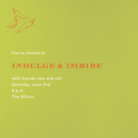 Chili Pepper Outline Invitation