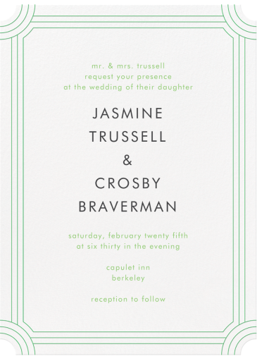 Erte - Wedding Invitation by Crane & Co.