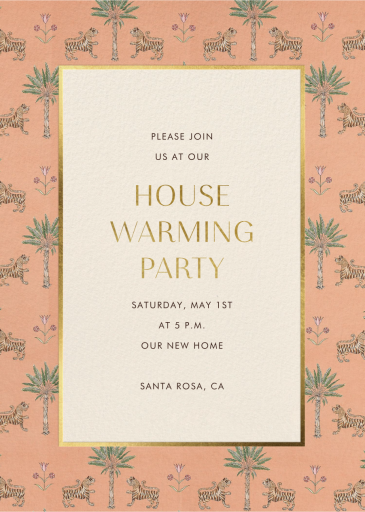 Tiger Party - Celebration Invitation by Schumacher