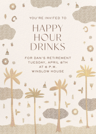 Waterfront Oasis - Dining & Drinks Invitation by Jungalow