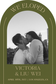 Under the Arch - Elopement Announcement by Paperless Post