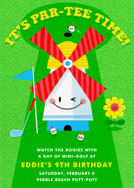 Putt of Course - Birthday Invitation by Hello!Lucky