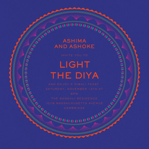 Rangoli - Diwali Invitation by Paperless Post