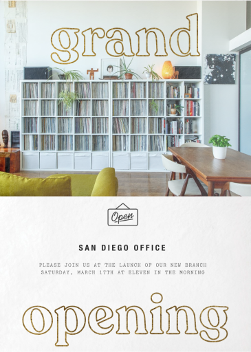 Outline and Photo (Customizable Template) - Launch Party Invitation by Paperless Post