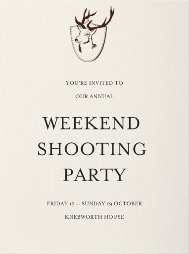 Stag - Get-Together Invitation by Paperless Post