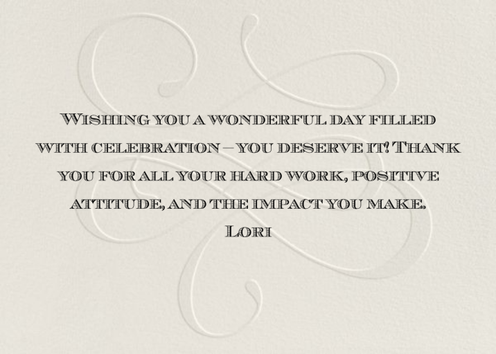 Wishing You a Happy Birthday - Birthday Card by Paperless Post - Back