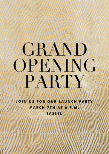 Objet - Launch Party Invitation by Kelly Wearstler