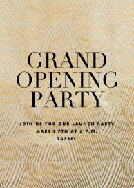 Objet - Launch Party Invitation by Kelly Wearstler