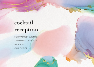 Gilded Rainbow - Cocktail Party Invitation by Ashley G