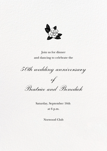 Full-Page Photo Tall (Double-Sided) - 50th Anniversary Invitation by Paperless Post - Back