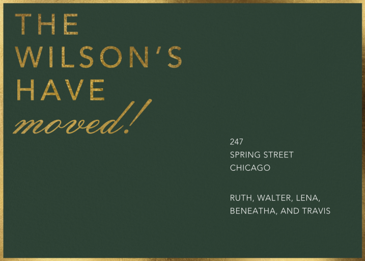 Where the Heart Is - Announcement by Paperless Post - Back