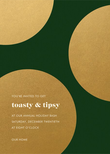Big Spot - Holiday Party Invitation by kate spade new york