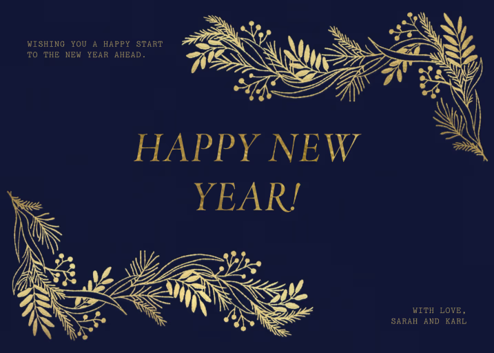Joyeux - New Year's Card by Paperless Post