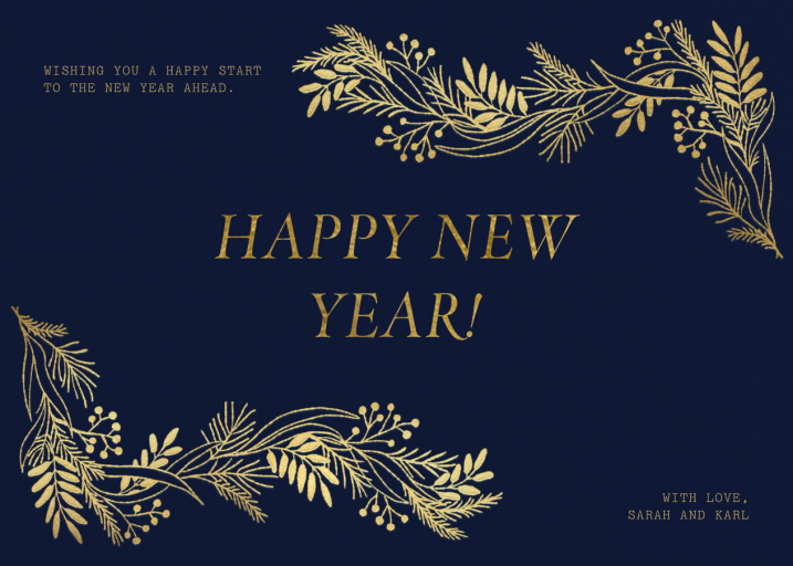 Joyeux - New Year's Card by Paperless Post