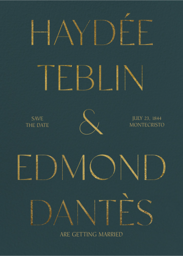 Gold Leaf Type - Invitation by Chand Sitara