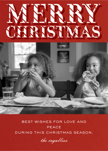 Merry Christmas Candy Cane - Christmas Card by Paperless Post