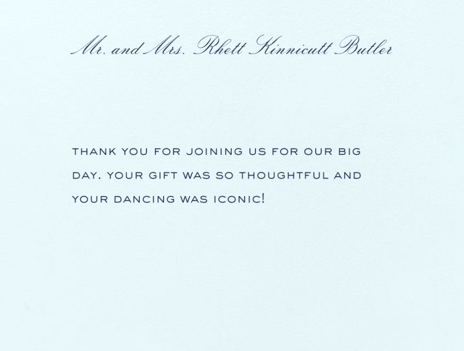 Beach Glass Plain (Thank You) - Stationery by Crane & Co.