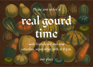 Autumn Bounty - Invitation by John Derian