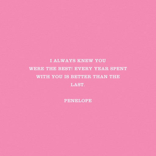 Flamingo II - Anniversary Card by Jonathan Adler - Back