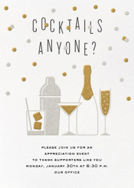 A Cocktail Party - Business Event Invitation by Crate & Barrel