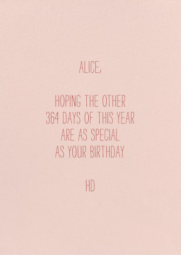 Carousel Wishes (Becca Stadtlander) - Birthday Card by Red Cap Cards - Back