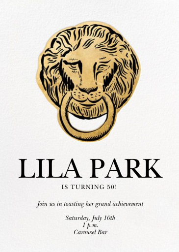 New Knocker - Birthday Invitation by Hello!Lucky