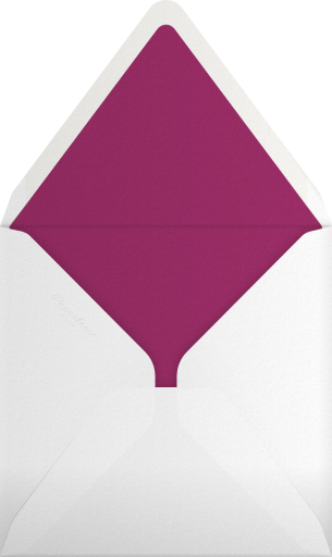 Falling Poppies II (Photo Save the Date) - Oscar de la Renta Envelope