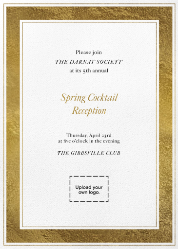 Triple Border (Customizable Template) - Corporate Reception Invitation by Paperless Post