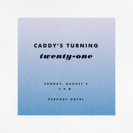 Gradient White Border by Paperless Post