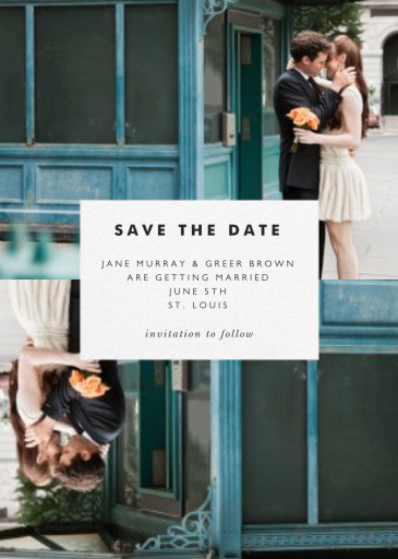 Center Cut Out - Save the Date by Paperless Post