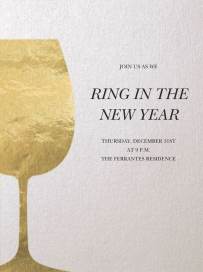 Wineglass Foil by Paperless Post