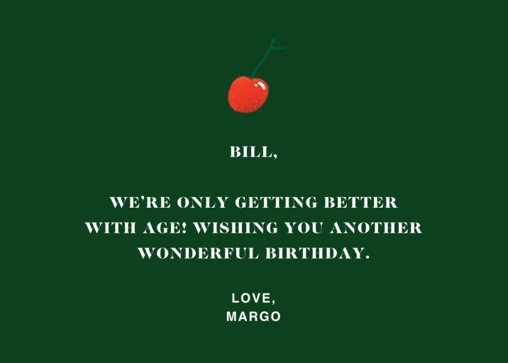 Birthday Bar (Bodil Jane) - Birthday Card by Red Cap Cards - Back