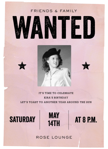 Most Wanted - Invitation by Paperless Post