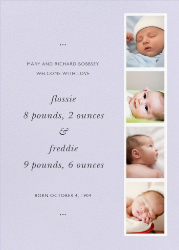 Photo Booth - Birth Announcement by Paperless Post