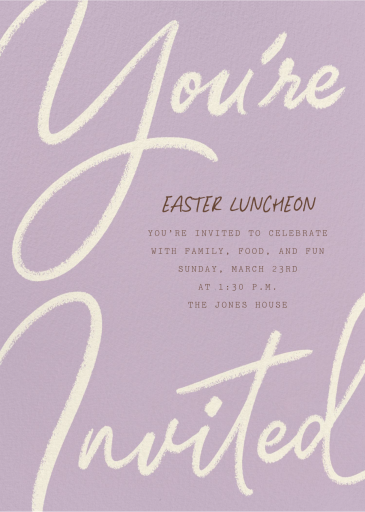 Scribble Script - Easter Invitation by Paperless Post