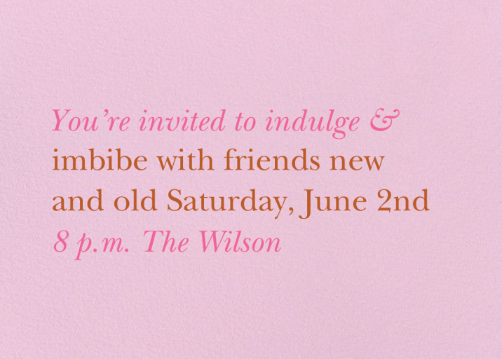 Recitativo - Party Invitation by Venamour