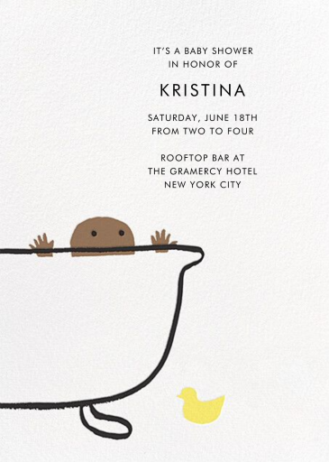 Yellow Duckie - Baby Shower Invitation by kate spade new york